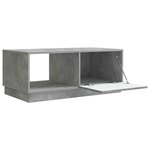 vidaXL Table basse Gris béton 90 x 50 x 37 cm Bois d'ingénierie