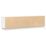 Meuble TV vidaXL avec LED Blanc 180x38x49 cm en Bois d'ingénierie
