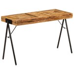 vidaXL Table à écrire Bois de manguier massif 118 x 50 x 75 cm