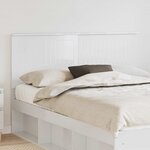 vidaXL Tête de lit Blanc Brillant 150 cm Bois d'ingénierie