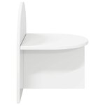 vidaXL Table de chevet 2 Pièces Blanc brillant 40 x 35 5 x 45 5 cm