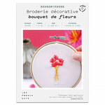 FRENCH KITS-French'Kits - Broderie décorative - Bouquet de fleurs-Kit créatif fabriqué avec amour en France