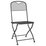 vidaXL Mobilier à dîner de jardin 3 Pièces Maille Métal Anthracite