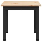 vidaXL Table basse Naturel 40 x 40 x 36 cm Bois de pin massif