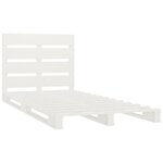 vidaXL Cadre de lit sans matelas blanc 90x200 cm bois de pin massif