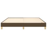vidaXL Cadre de lit sans matelas marron foncé 180x200 cm tissu