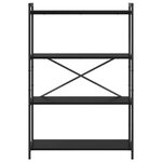 vidaXL Bibliothèque Chêne noir 80 x 30 x 118 cm Bois d'ingénierie