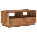 vidaXL Table basse faite main Brun Teck 85 x 45 5 x 40 cm