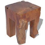 vidaXL Tabouret Bois de teck massif