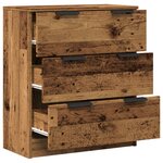 vidaXL Buffet vieux bois 60x30x70 cm bois d'ingénierie