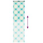 vidaXL Store enrouleur de douche avec cassette largeur du tissu 56 cm