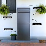 Boîte aux lettres pour colis - ParcelXL® - Boîte à colis - Indépendante - Boîte aux lettres murale - Anthracite - XXL