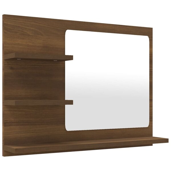 Miroir de bain 60 x 10 5 x 45 cm bois d'ingénierie marron 02_0006898