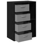 vidaXL Buffet Chêne noir 60 x 33 5 x 84 cm