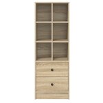 vidaXL Unité de rangement en chêne Sonoma Chêne Sonoma MDF Grand
