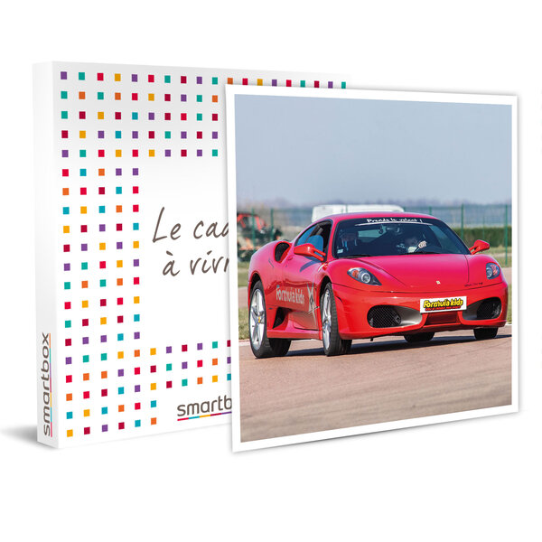 SMARTBOX - Coffret Cadeau - Sensations pilotage : stage inoubliable pour adolescent en Ferrari F430 - 4 stages de pilotage pour les 13-18 ans