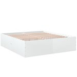 vidaXL Cadre de lit sans matelas blanc 200x200 cm
