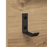 vidaXL Porte-manteau mural avec miroir Chêne artisanal 70 x 10 x 90 cm