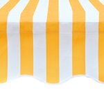 vidaXL Toile d'auvent Orange et blanc 500x300 cm
