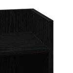 vidaXL Tables d'appoint 2 Pièces avec étagère noir 25 5x27x60 cm