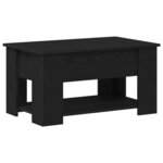 vidaXL Table basse Chêne noir 79 x 49 x 41 cm Bois d'ingénierie