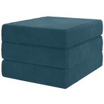 vidaXL Canapé-lit pliable 75 x 67 x 45 cm Bleu