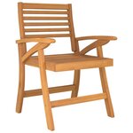 vidaXL Chaises de jardin lot de 4 58x58x87 cm bois massif d'acacia