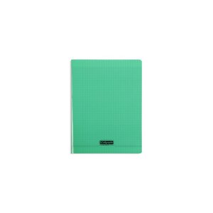 Cahier 192 pages seyès 90 g  couverture polypropylène vert  format a4 calligraphe