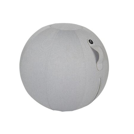 Siège ballon ergonomique Ergo Ball, ballon PVC et housse en tissu 100% polyester, diamètre 65 cm - coloris Gris