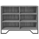 vidaXL Buffet sonoma gris 101x35 5x74 5 cm bois d'ingénierie