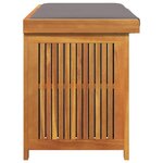 vidaXL Boîte à coussins d'extérieur 113x50x60 5cm bois massif d'acacia