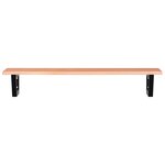 vidaXL Étagère de vasque murale acier et bois de chêne massif