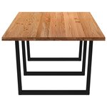 vidaXL Table à manger 280x120x74 cm bois de chêne massif rectangulaire