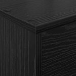 vidaXL Étagère à magazines avec étagère Chêne noir 70 x 41 x 126 cm