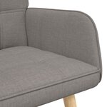 vidaXL Sofa 2 places Taupe 115 x 61 x 87 cm Tissu