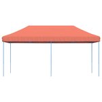vidaXL Tente de fête Terre cuite 292 x 580 x 315 cm Tissu Oxford