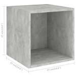 vidaXL Ensemble de meuble TV 3 Pièces Gris béton Aggloméré