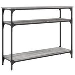 vidaXL Table console sonoma gris 100x29x75 cm bois d'ingénierie