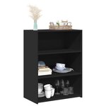 vidaXL Buffet noir 70x41x93 cm bois d'ingénierie