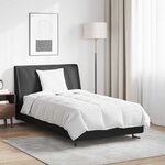vidaXL Duvet d'été simple avec oreiller 2 pc Blanc Plume de canard