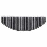 vidaXL Tapis d'escalier auto-adhésifs 15 Pièces Gris 65 x 21 x 4 cm