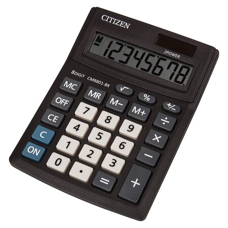 Calculatrice de table CMB 801-BK ,New Business Line semi noir CITIZEN