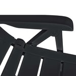 vidaXL Ensemble à manger d'extérieur 9 Pièces Plastique Anthracite