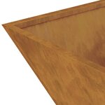 vidaXL Pots en métal Acier corten 40 x 40 x 15 cm