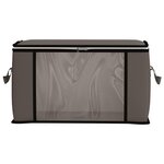 vidaXL Boîte de rangement avec fenêtre latérale transparente 6 pc Gris