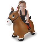 Jamara cheval jouet rebondissant avec pompe marron