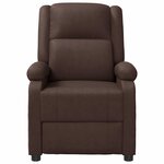 vidaXL Fauteuil inclinable Marron Similicuir