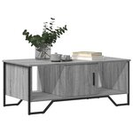 vidaXL Table basse sonoma gris 100x51x40 cm bois d'ingénierie