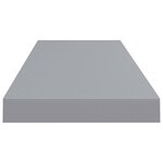 vidaXL Étagère flottante murale gris 80x23 5x3 8 cm MDF