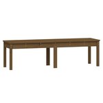 vidaXL Banc de jardin à 2 places marron miel 159 5x44x45cm bois de pin